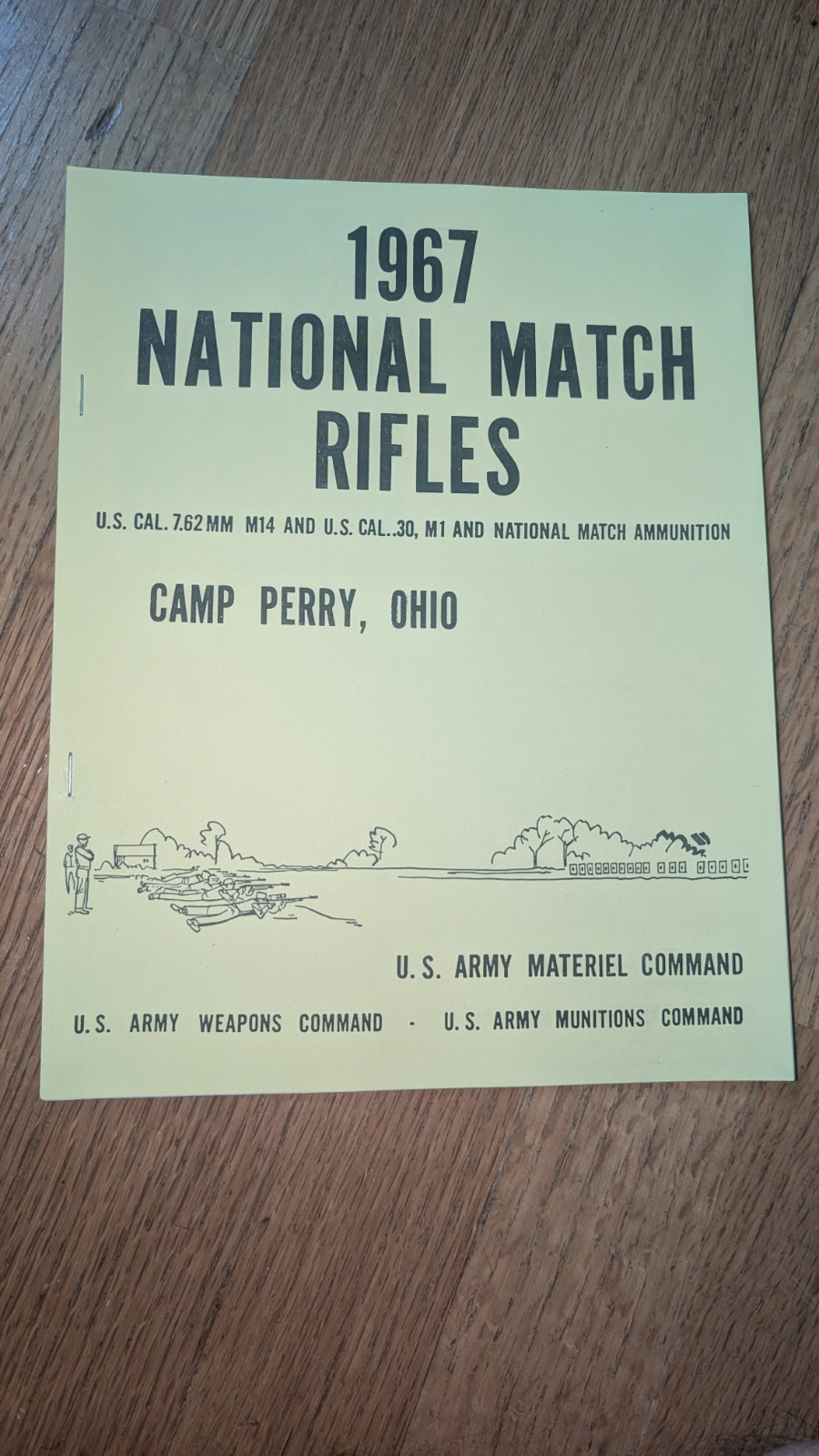 1967 National Match Rifle Shooting Booklet Camp Perry OH M1 .30 Cal M14 7.62