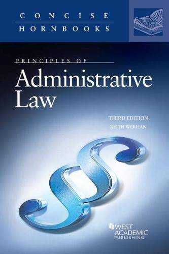Principles of Administrative Law (Concise Hornbook Series) – Paperback – GOOD