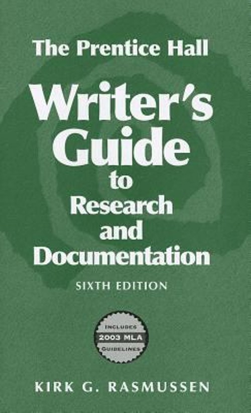 The Prentice Hall Writer’s Guide to Research and Documentation Pa