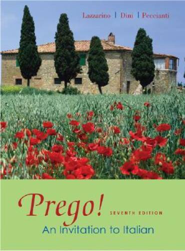 Prego An Invitation to Italian – Hardcover By Lazzarino, Graziana – GOOD
