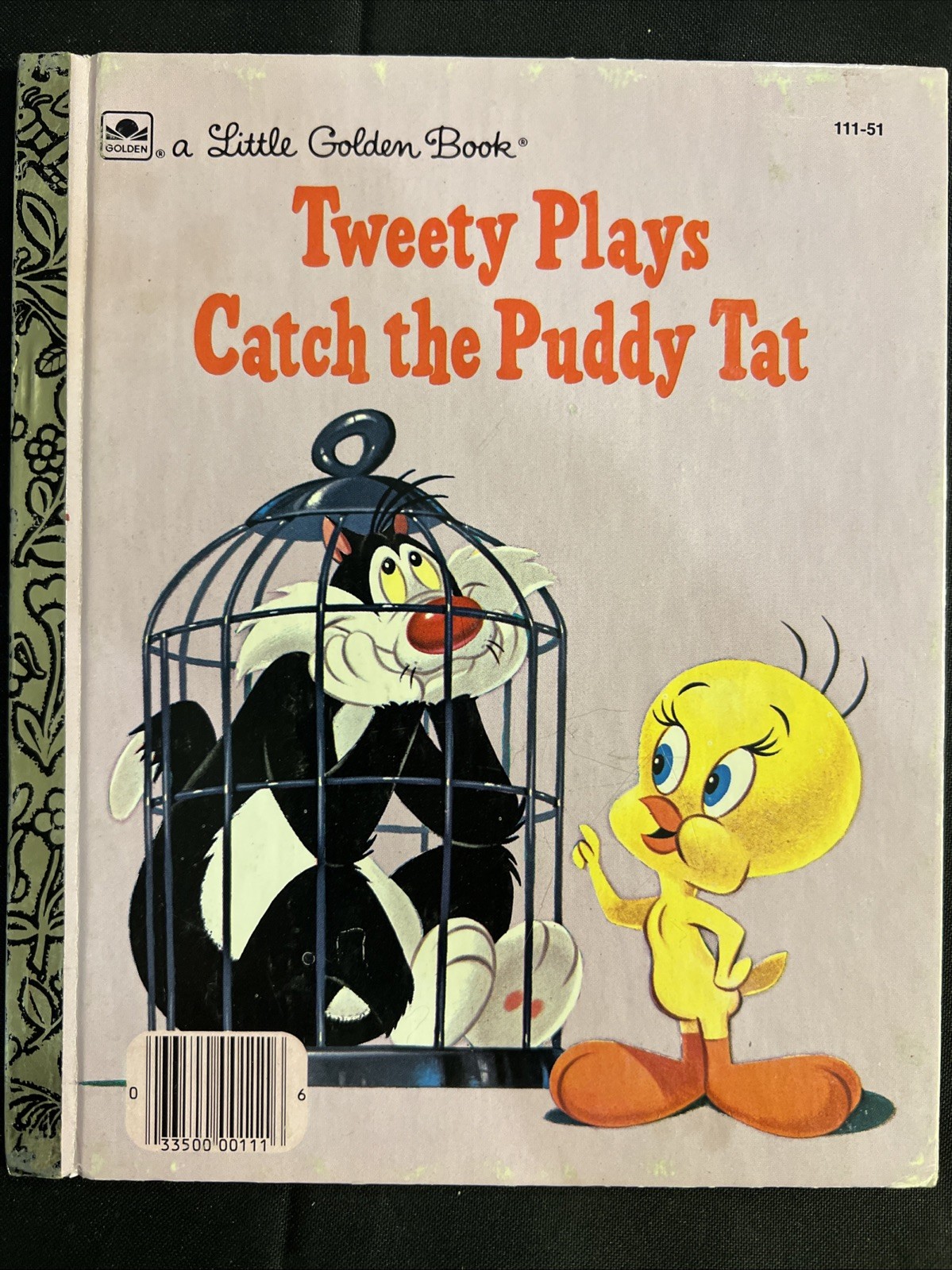 Vintage A Little Golden Book Tweety Plays Catch The Puddy Tat 111-51 1975 #4289