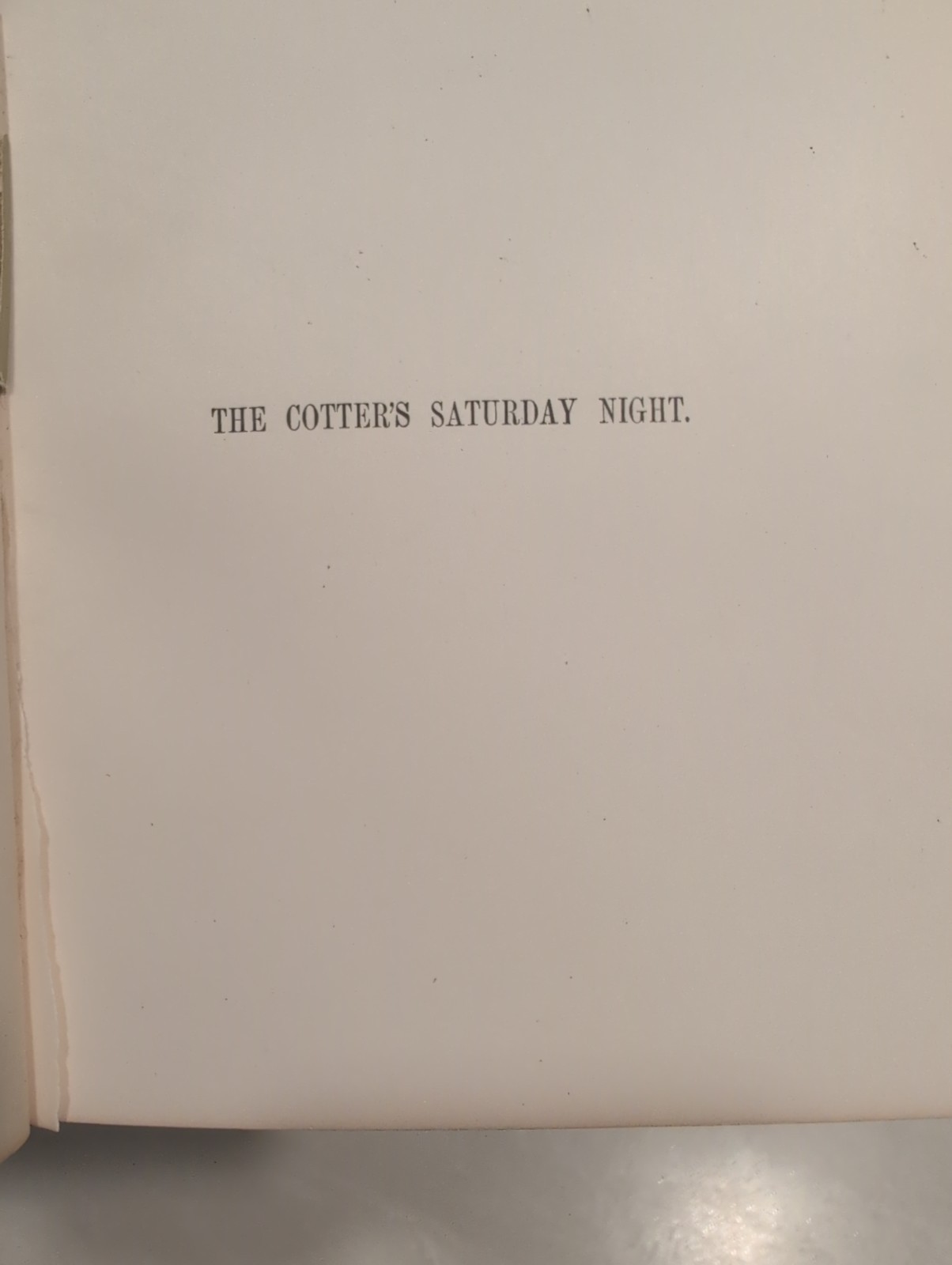 Cotter’s Saturday Night by Robert Burns 1800s Antique Illustrated F.A. Chapman