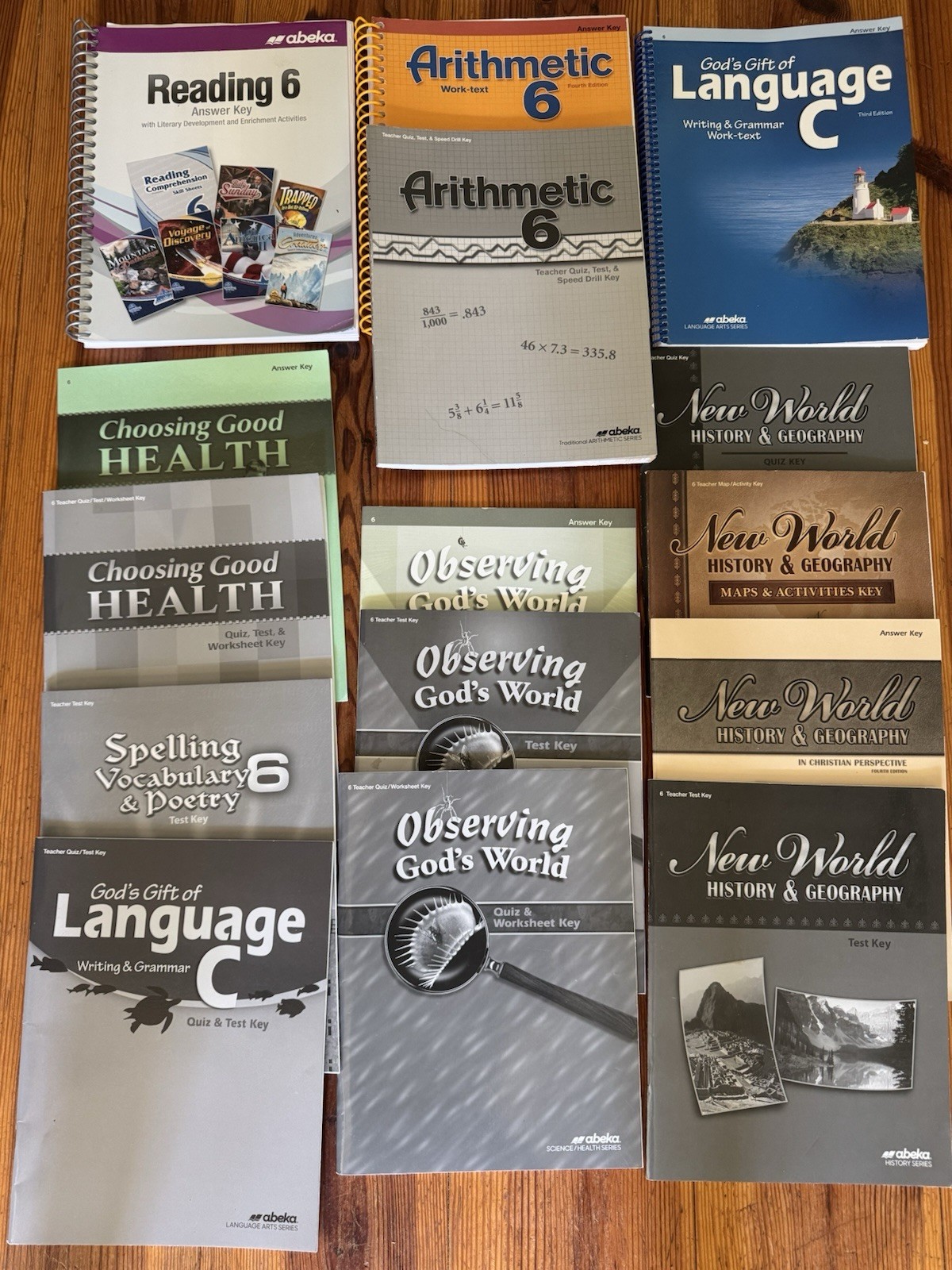 Abeka 6th Grade Teachers Books Very good condition