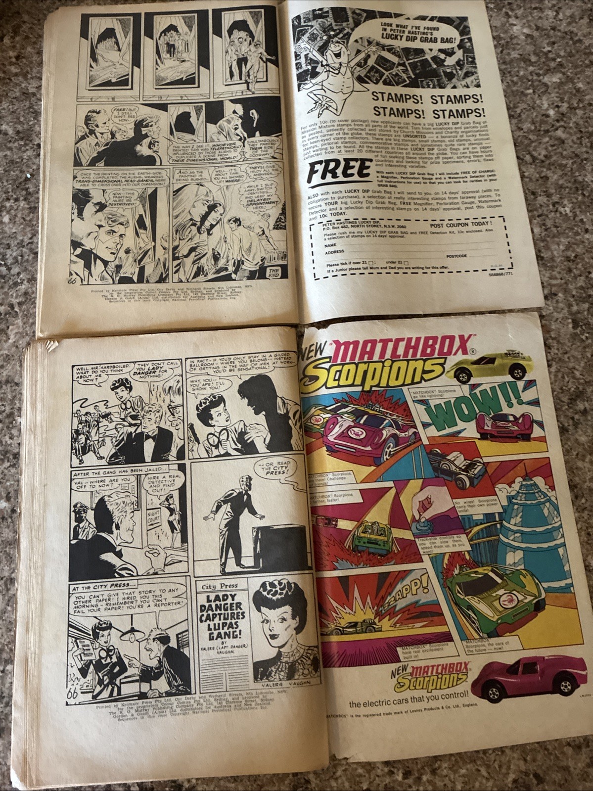 SUPER ADVENTURE COMIC No 49 GIANT FLASH ALBUM No 10 COLOUR COMICS 1960S