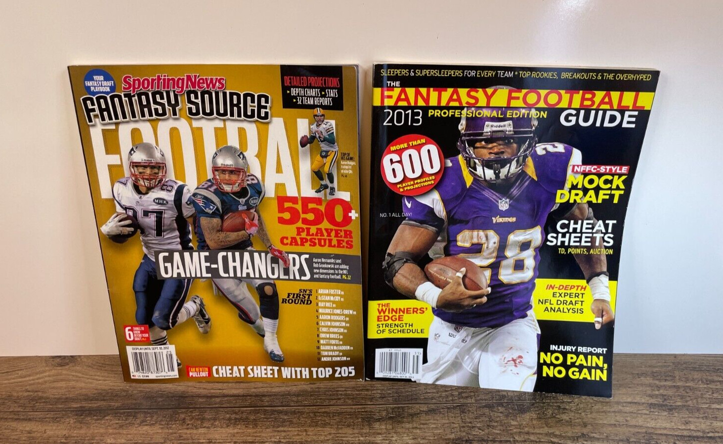 Fantasy Football 2012 Magazine Game Changers & 2013 Professional Edition