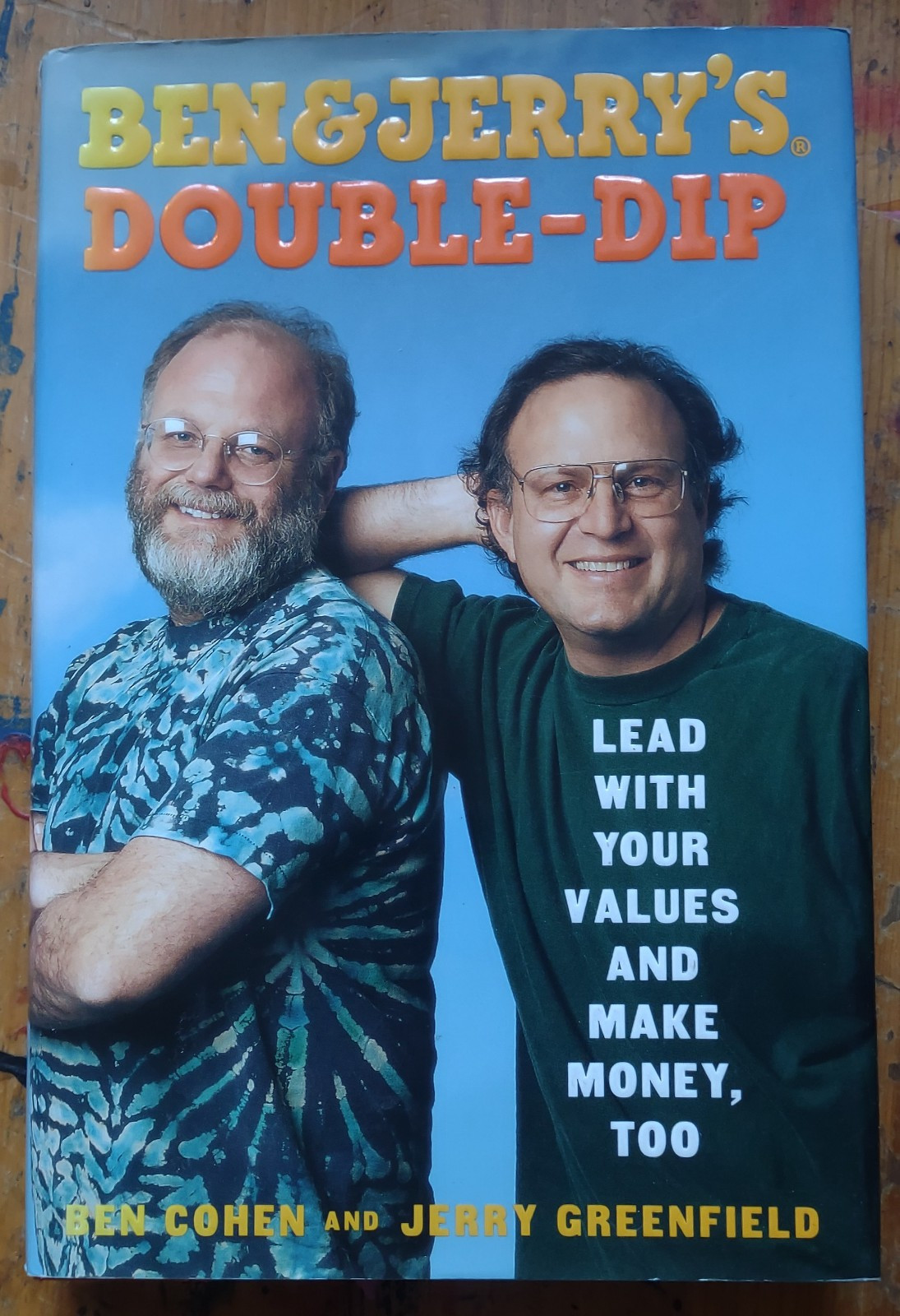 Ben and Jerry’s Double Dip Jerry Greenfield Ben Cohen 1997 HC 1st Signed by Both