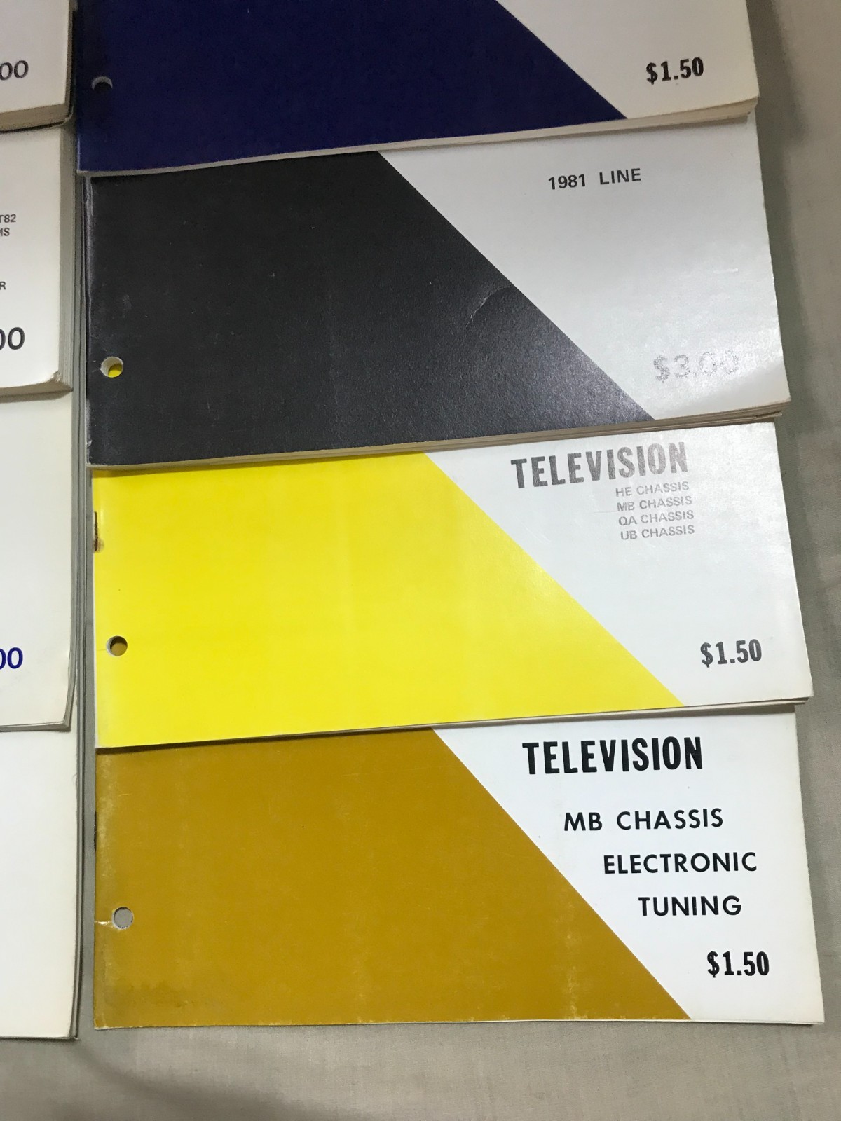 Vintage Various General Electric TV Service Manuals ~ Choice $6.99 Each