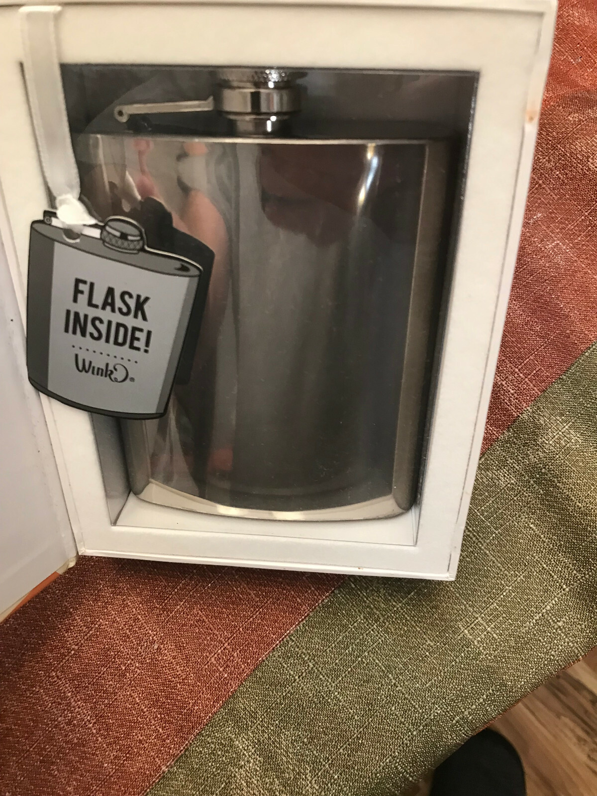 Wink Book Flask “Make the most of Family Time” 7oz