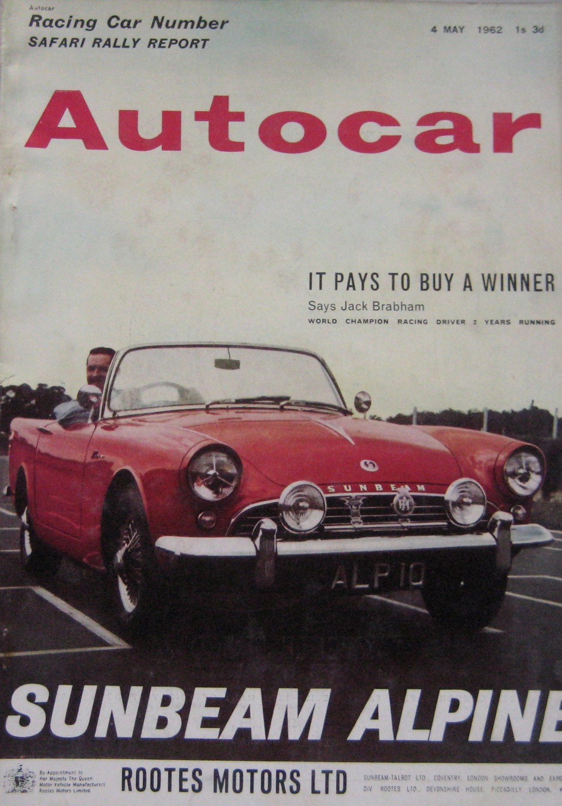 Autocar magazine 4 May 1962 featuring Volvo 122 road test, Safari rally