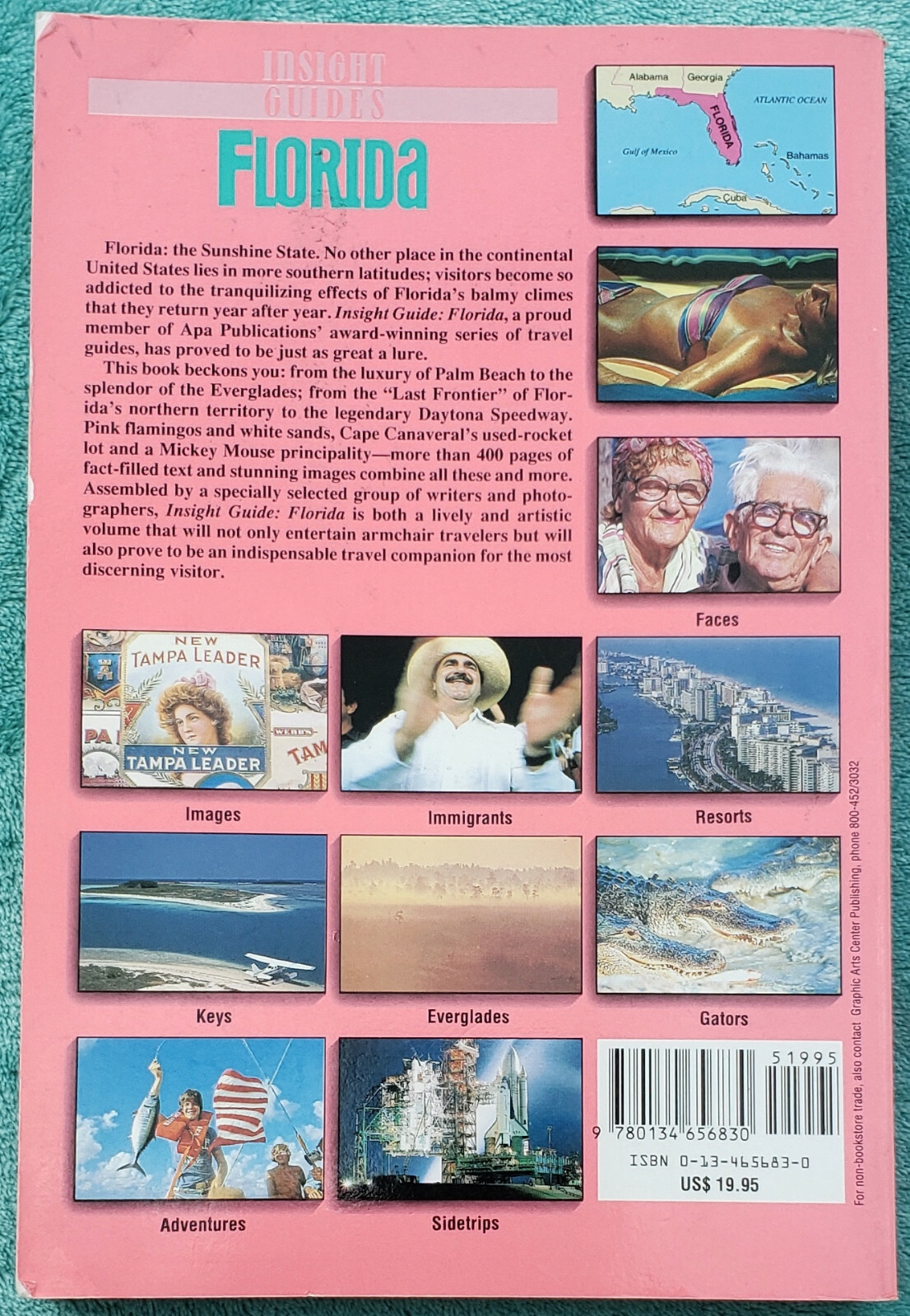 Insight Guides Florida 1991 Trade Paperback 400 Pages Of Great Florida Photos