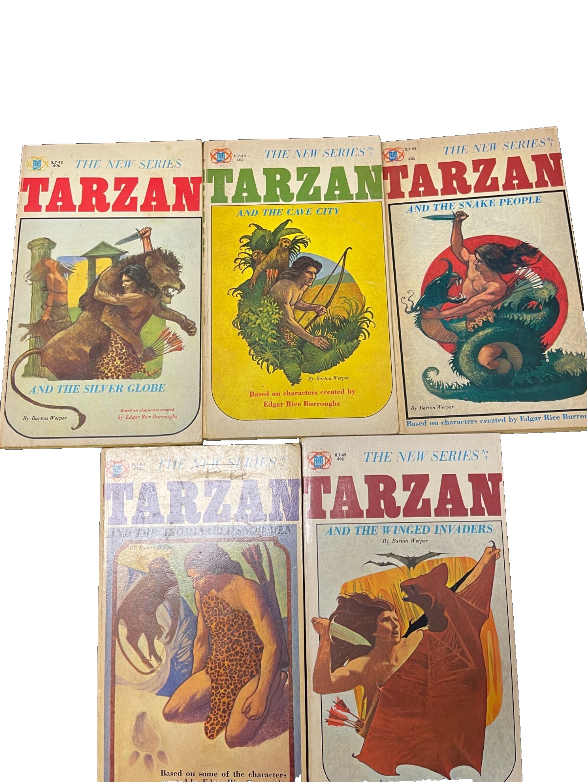 Barton Werper – Complete 5 Volume Unauthorized Tarzan Series 1964-65 Gold Star