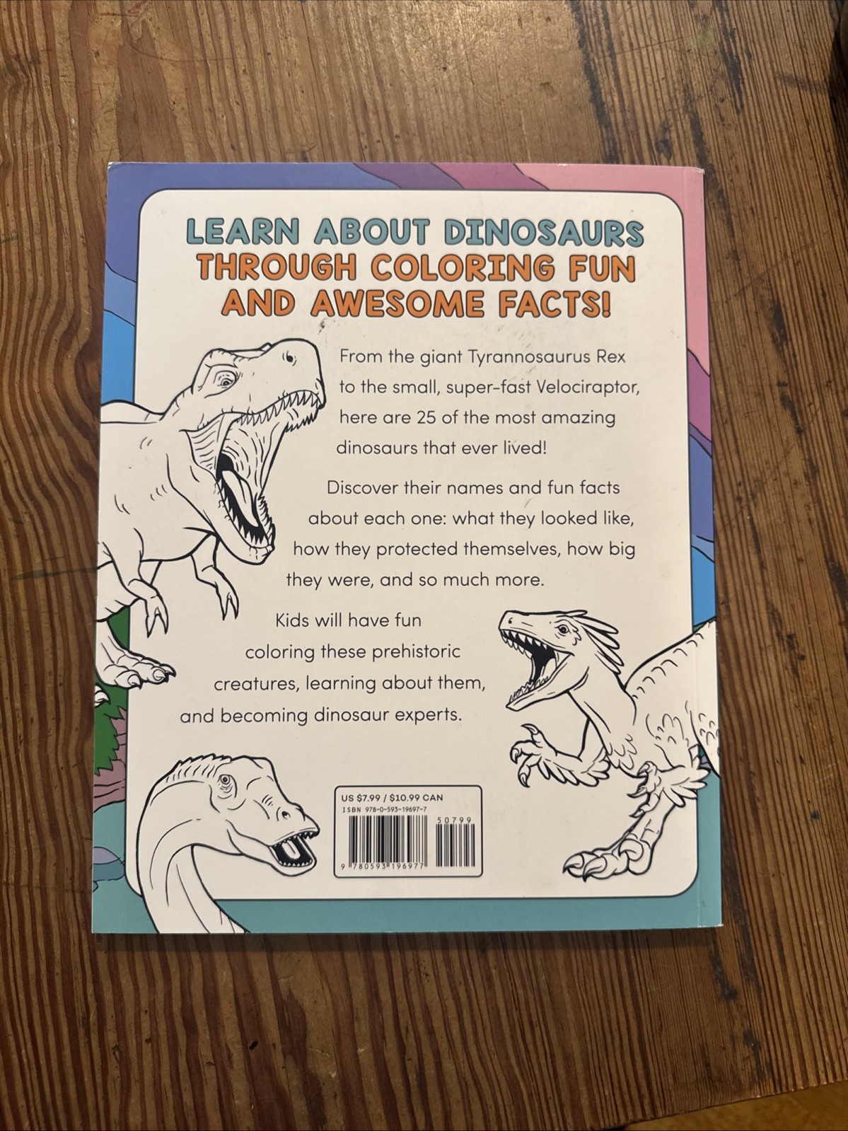 Dinosaur Coloring Book for Kids: Great Gift for Boys and Girls, Ages 4-8