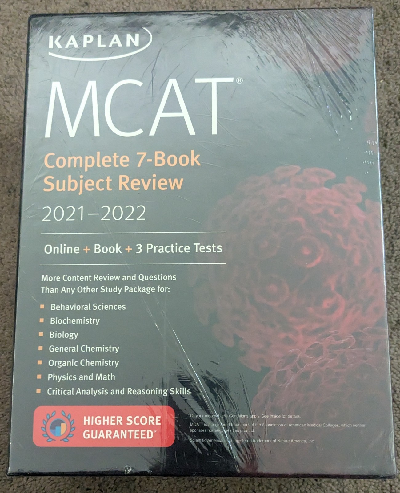MCAT Complete 7-Book Subject Review 2021-2022 Kaplan Test Prep Sealed