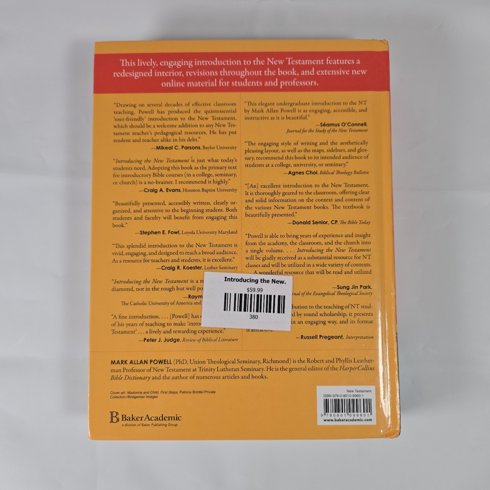 Introducing the New Testament 2nd Edition Mark Allan Powell Hardcover-VERY GOOD