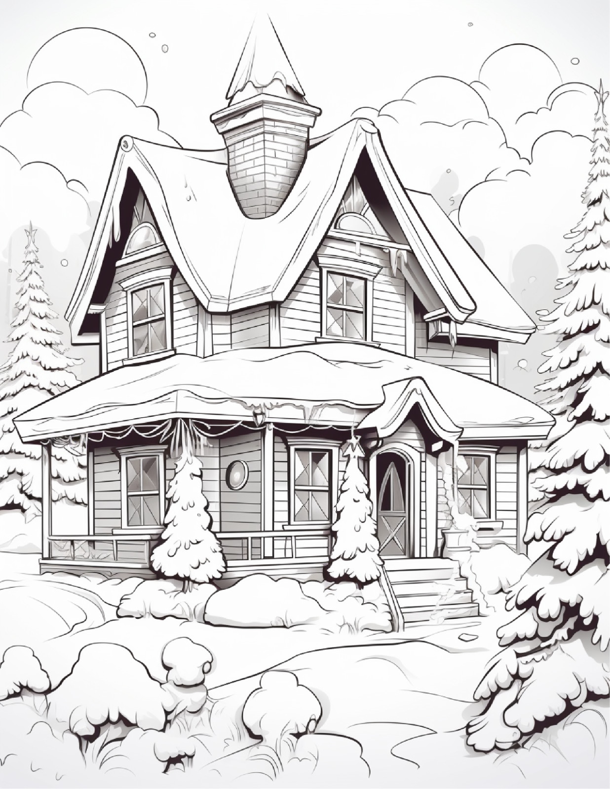 Christmas one colorings bookhours of fun for everyone