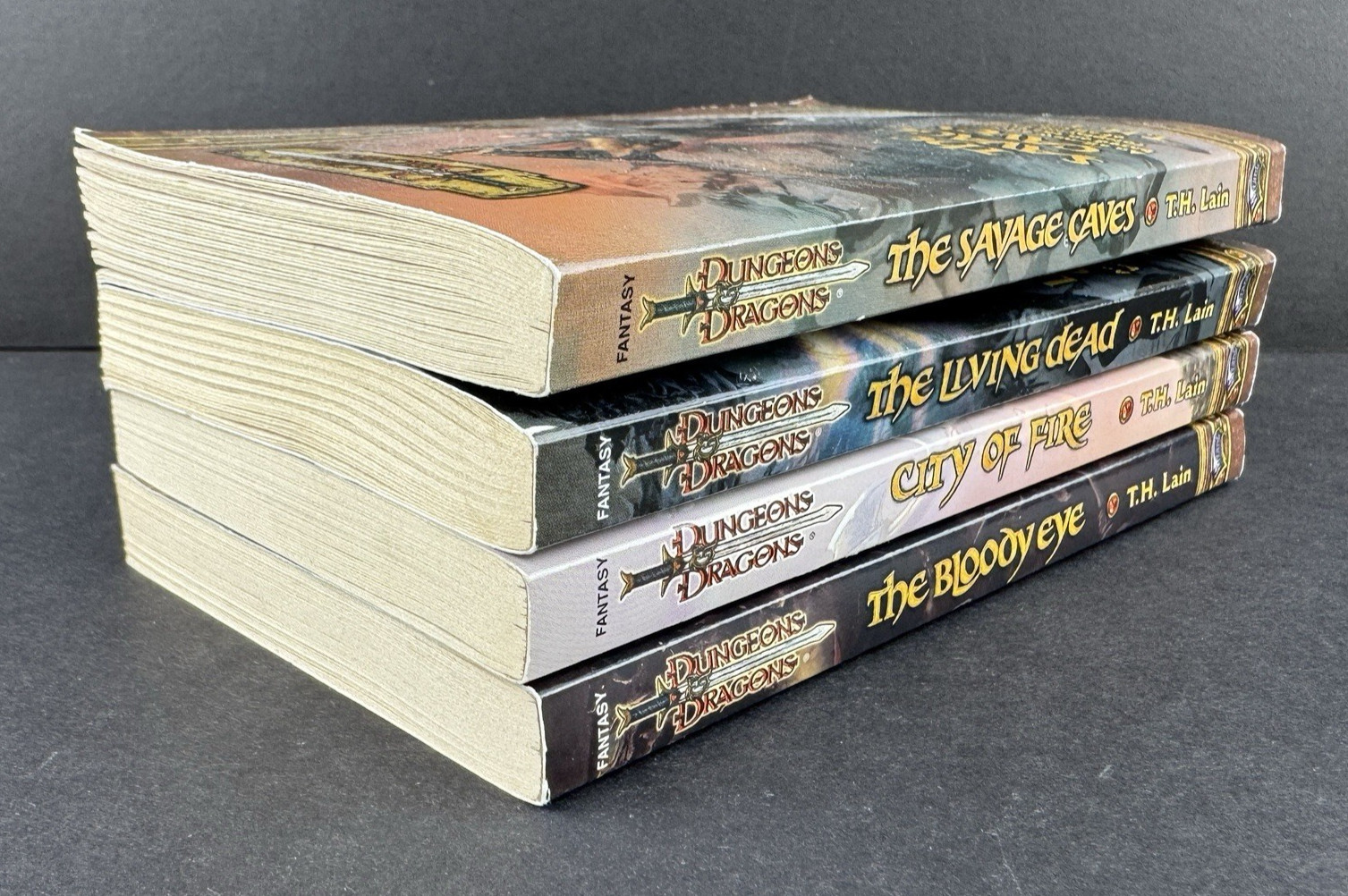 Dungeons & Dragons TH Lain 4 Iconic Series Novels Paperback Book Lot D&D