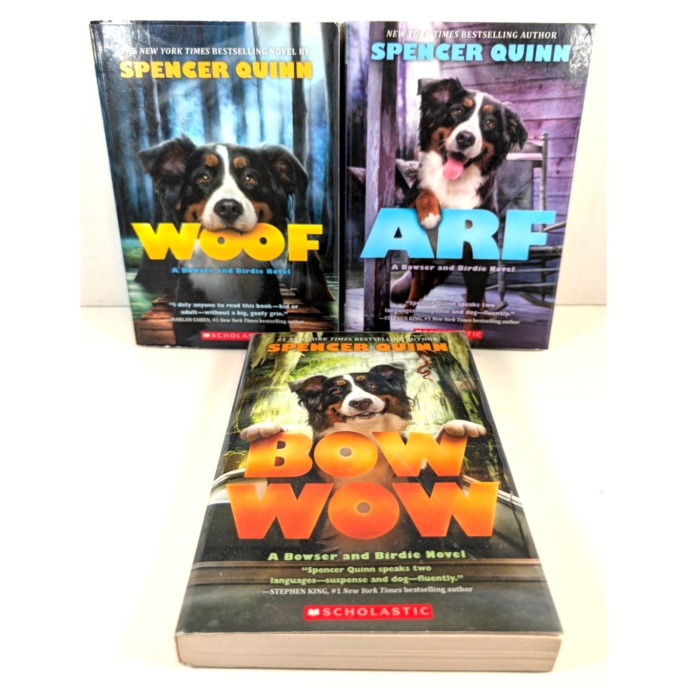 Complete Set BOWSER and BIRDIE Chapter Books Series by Spencer Quinn vol.1-3 PB