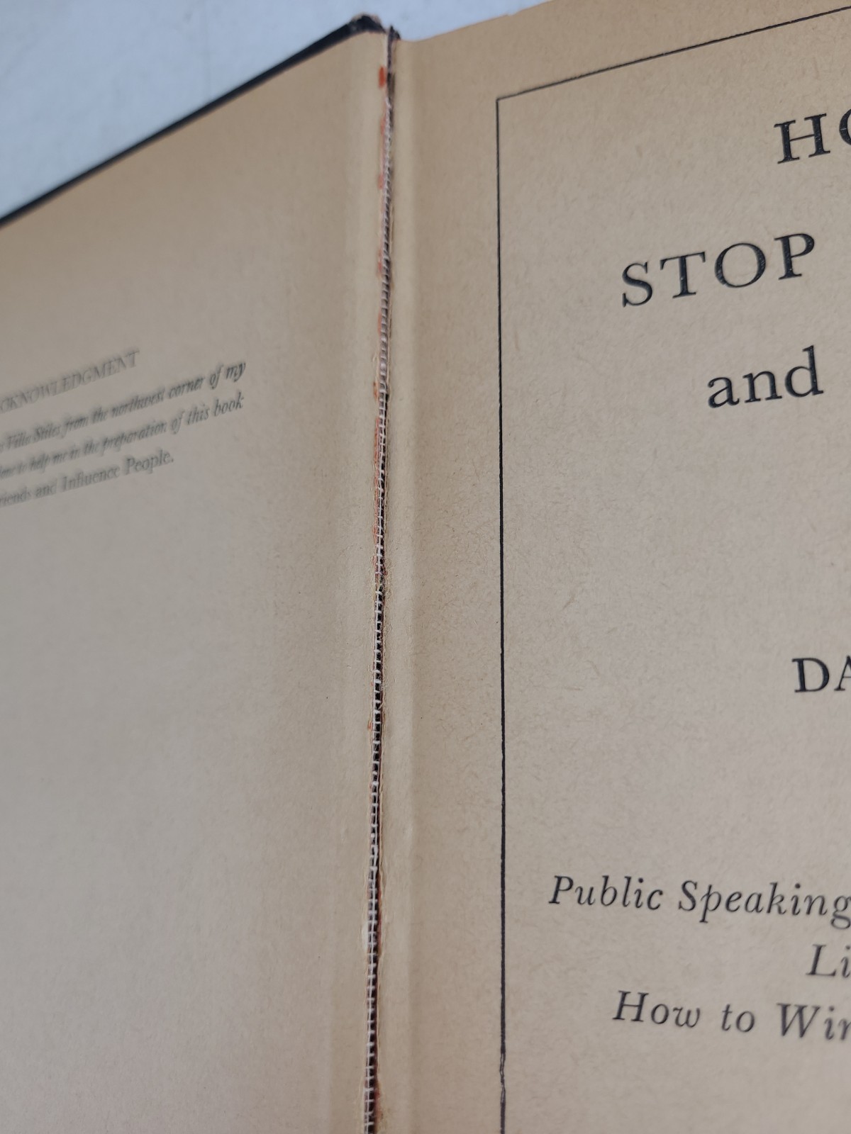 Dale Carnegie How To Stop Worrying And Start Living 1948 HC Simon And Schuster