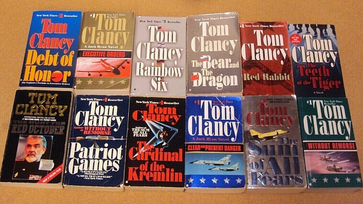 Lot 12 Tom Clancy PB Book All Jack Ryan Series #1-12
