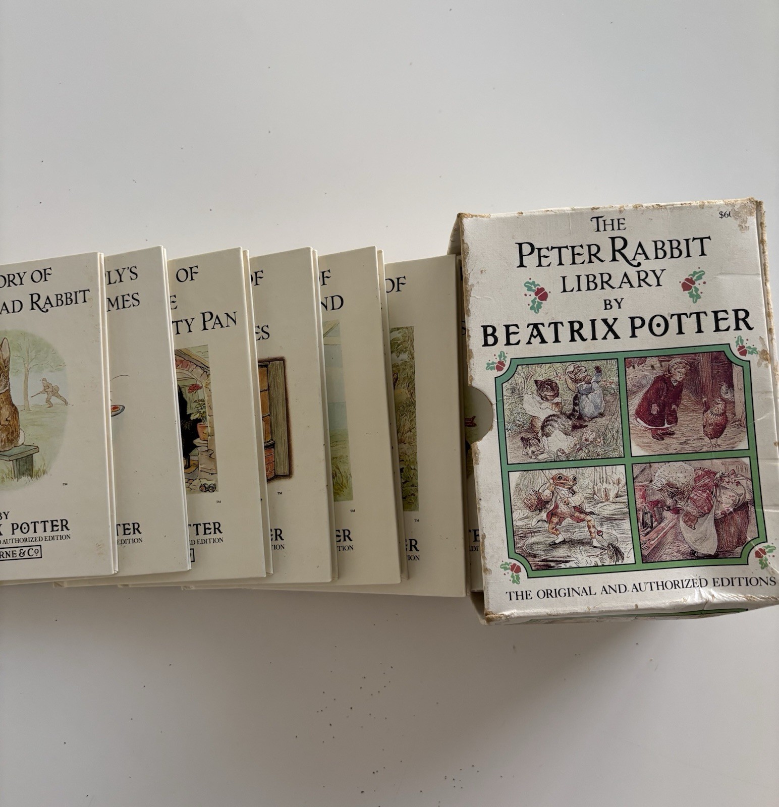 Peter Rabbit Library Beatrix Potter Boxed Set of 10 Hardcover Books VNTG 1988