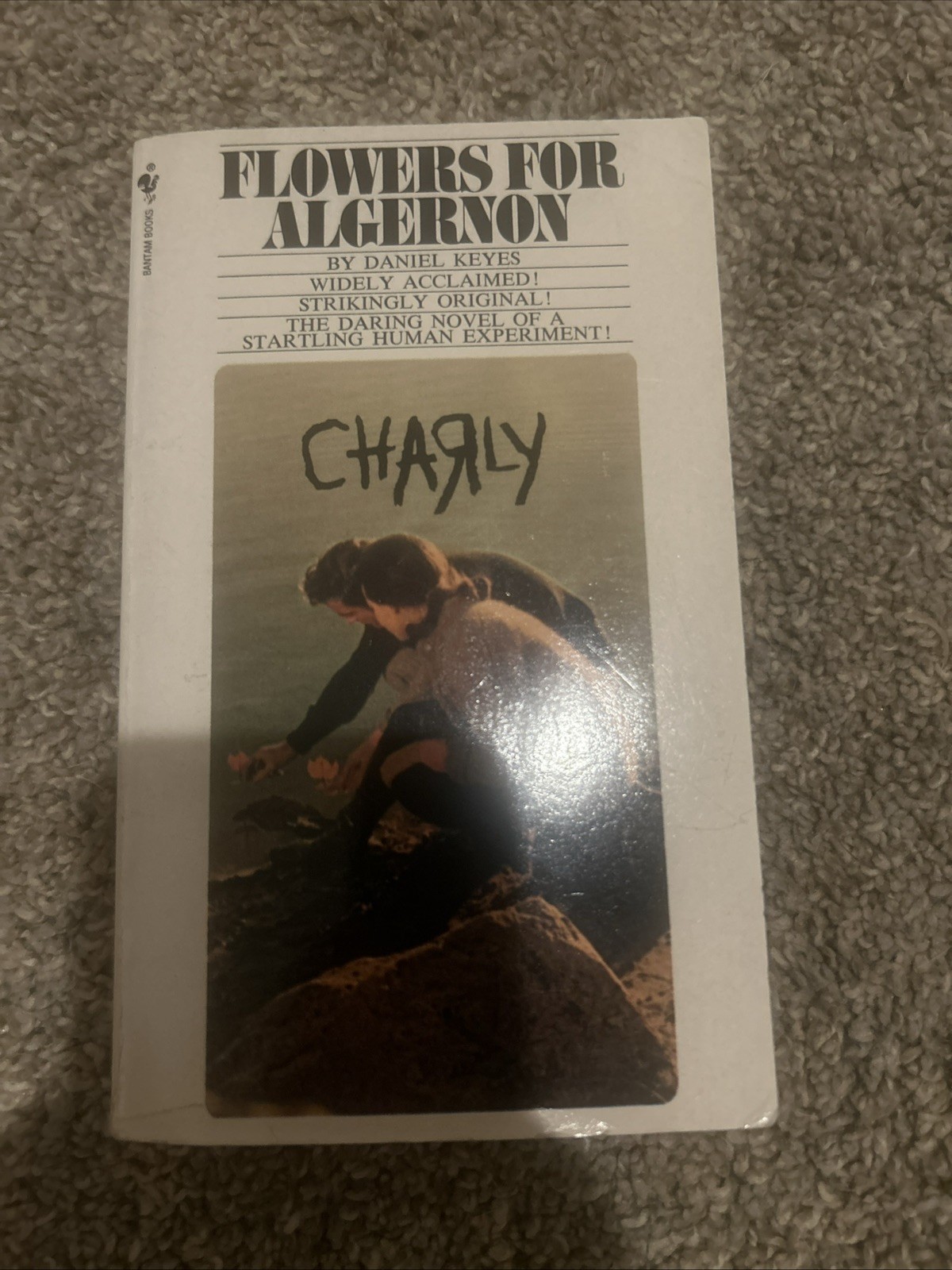 Flowers for Algernon by Daniel Keyes 1975 Bantam Paperback – Very Good