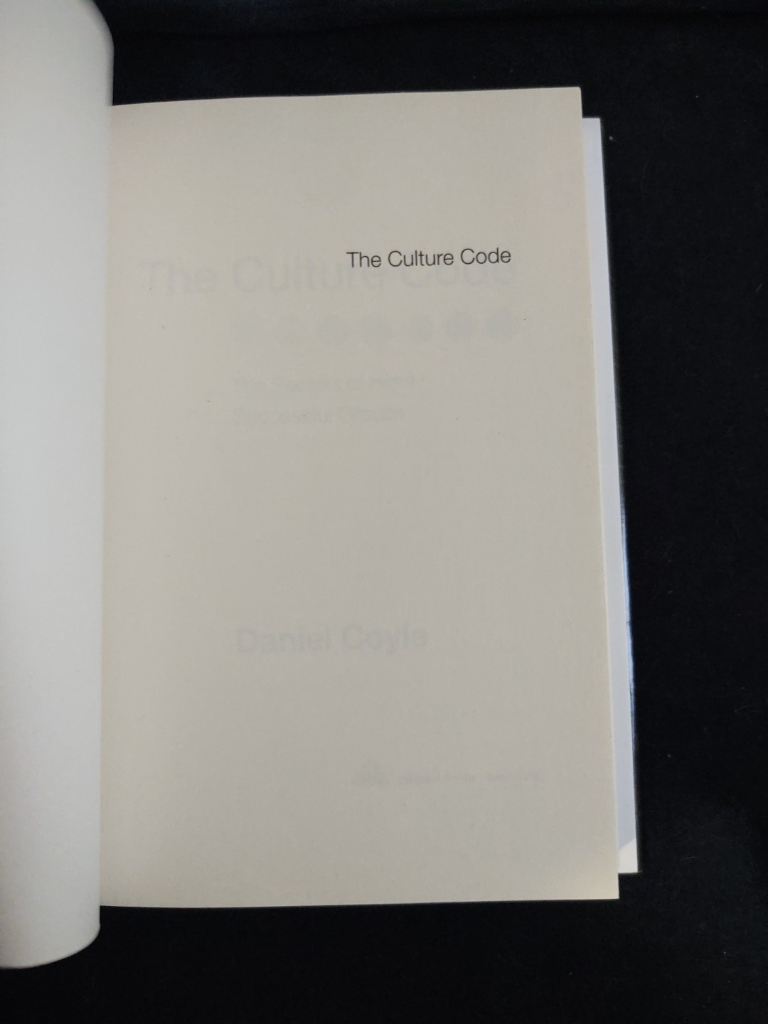 The Culture Code Secrets Of Highly Successful Groups Hardcover Book Daniel Coyle