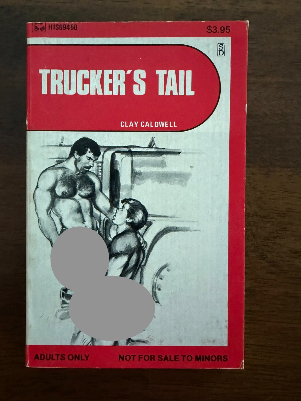 TRUCKER’S TAIL by Clay Caldwell HIS69450 Gay Pulp Paperback 1982 VG see pics