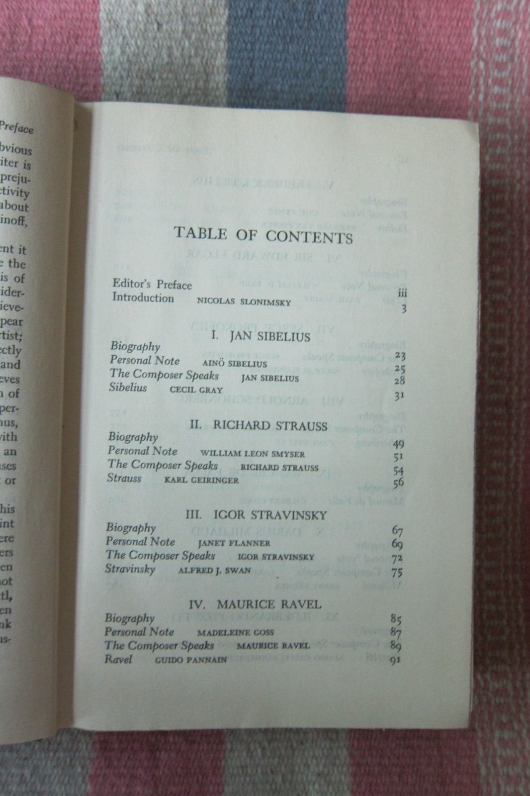 Vintage 1943~ The Book Of Modern Composers~ David Ewen~~ Hardcover Illustrated