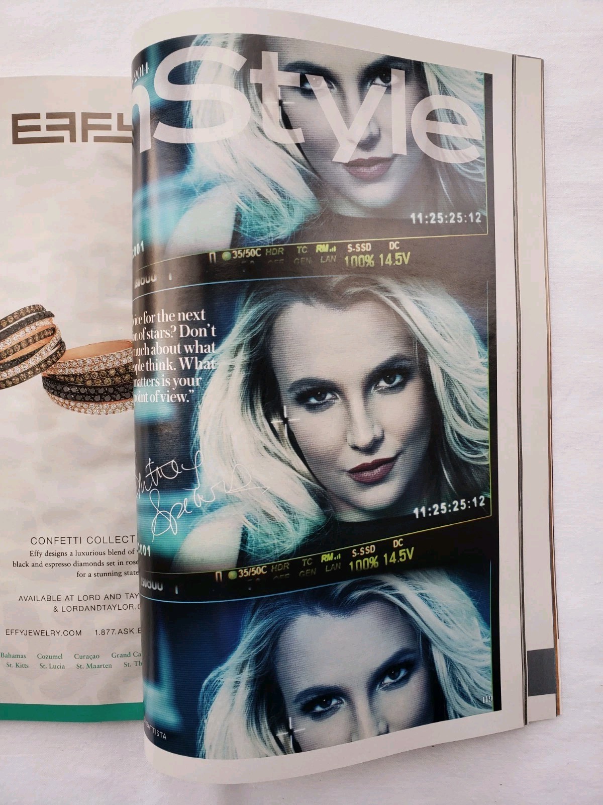 InStyle Magazine Britney Spears January 2014 In Style Magazine