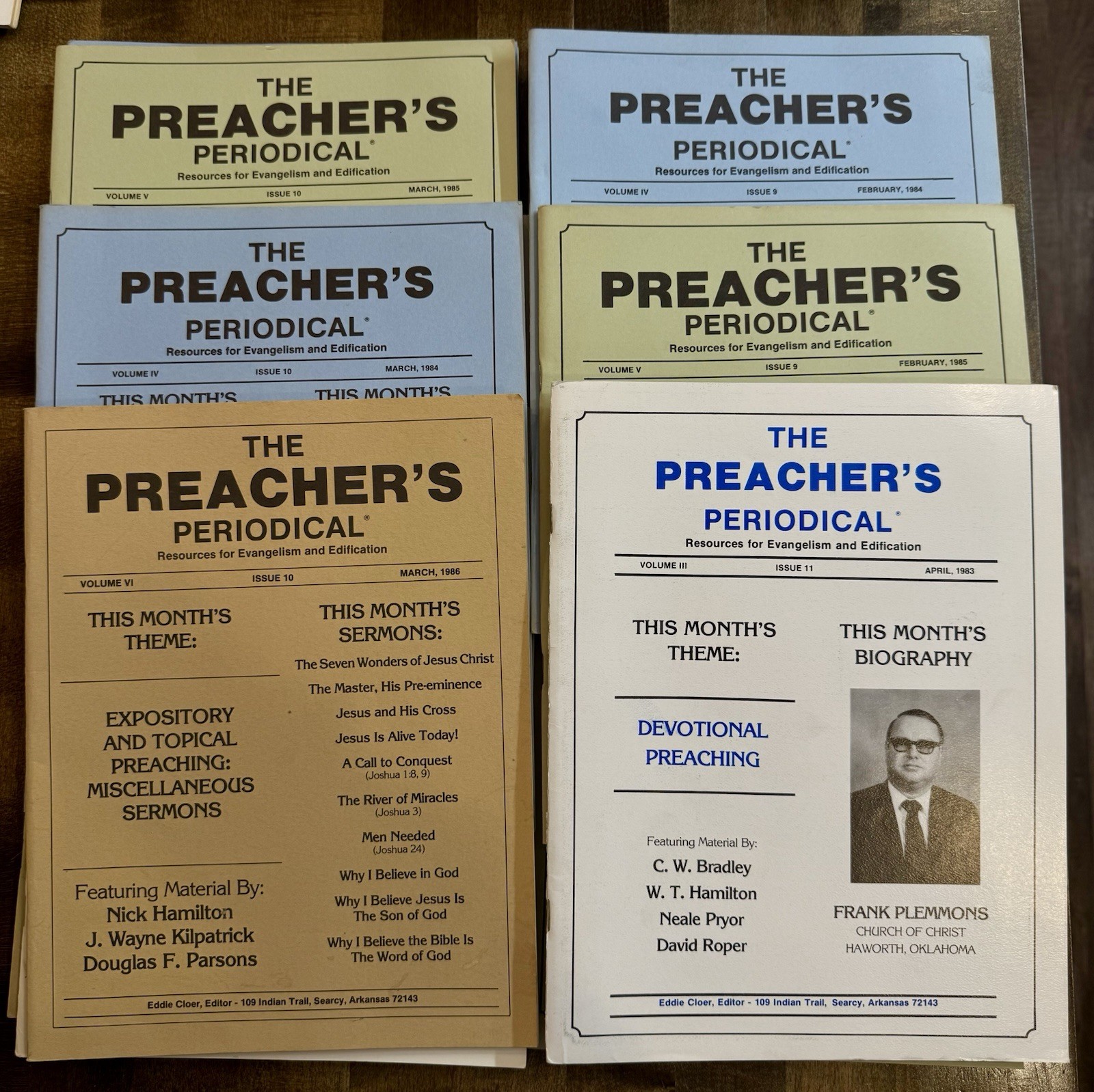 Lot of 41 THE PREACHER’S PERIODICAL LAYTON CLOER ~ Church of Christ PLUS 6 EXTRA