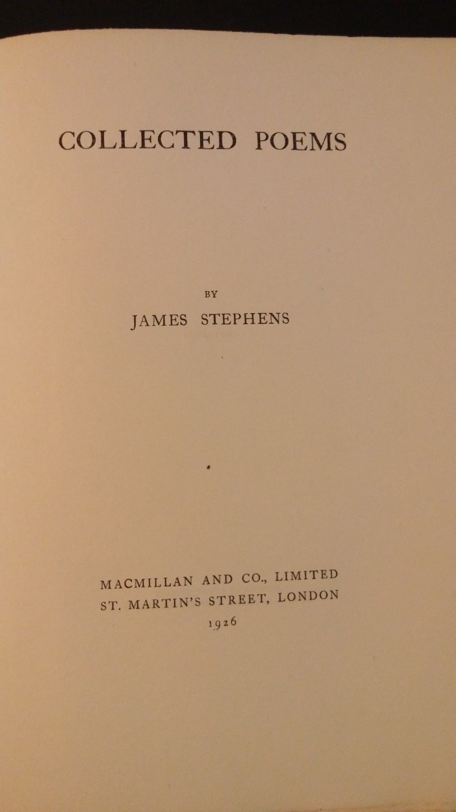 Collected Poems by James Stephens 1926 HC Signed Limited Edition of 500 Scarce