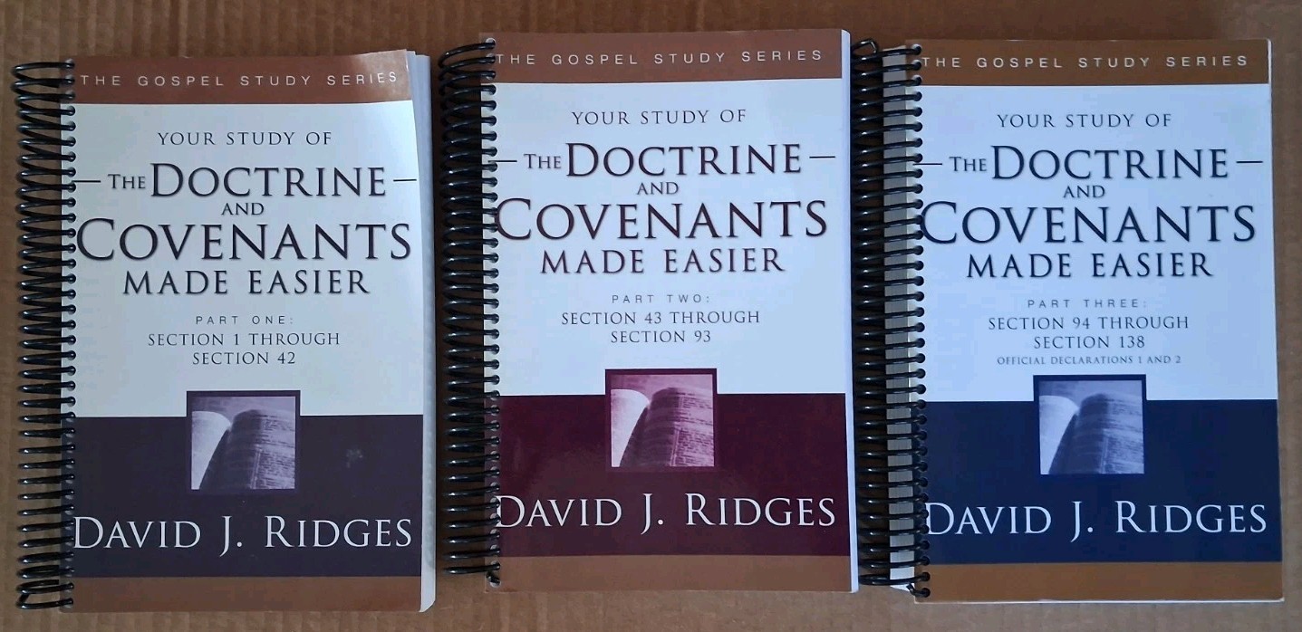 The Doctrine And Covenants Made Easier. Volumes 1 2 3 By David J Ridges. Spiral