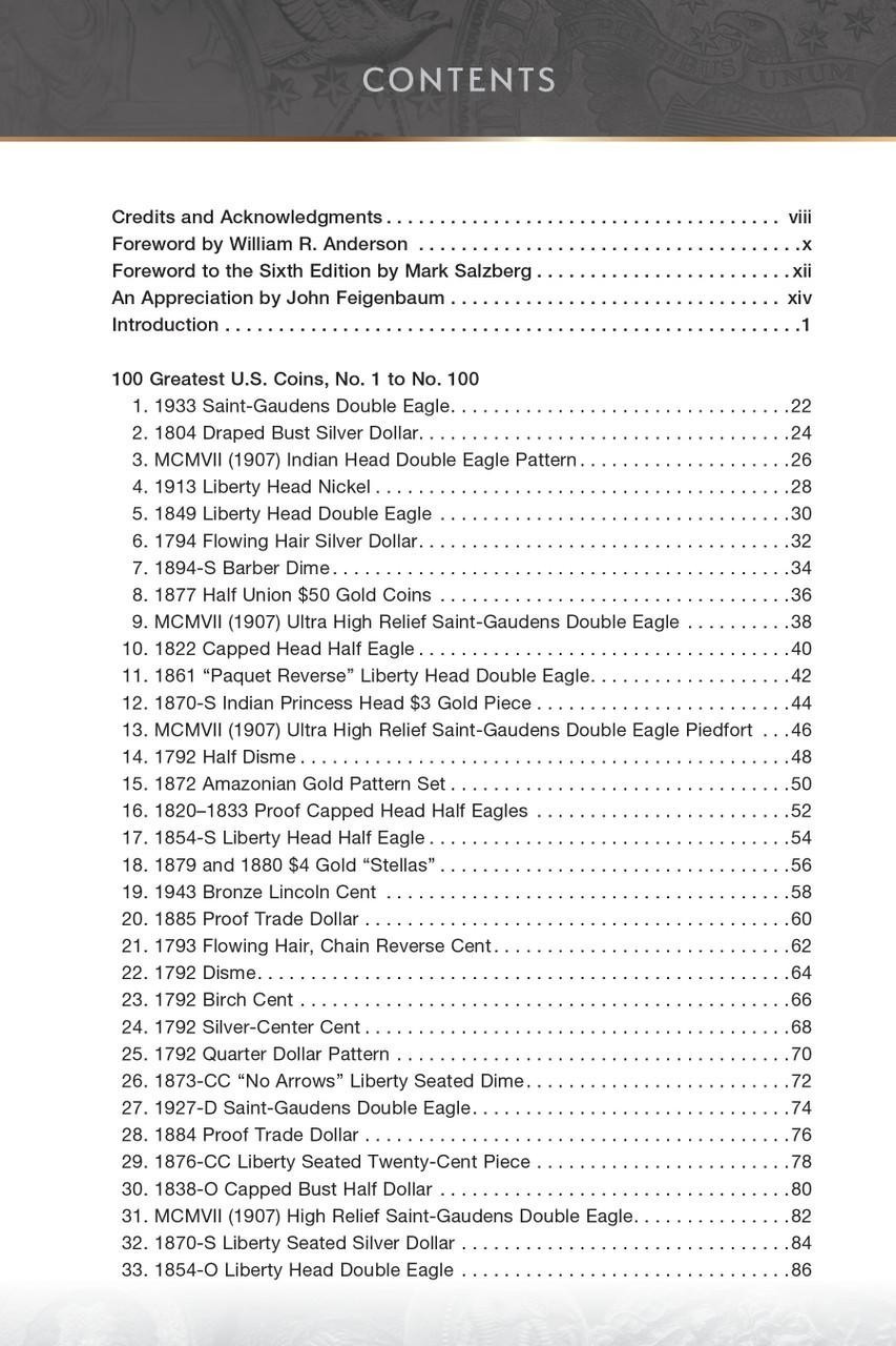 New 100 Greatest Modern US Coins New 6th Edition 6×9″ Coin Collector Gift