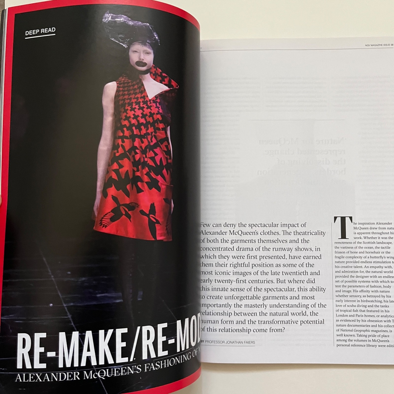 NGV Australia Alexander McQueen + Model Postcard February 2023 – Magazine