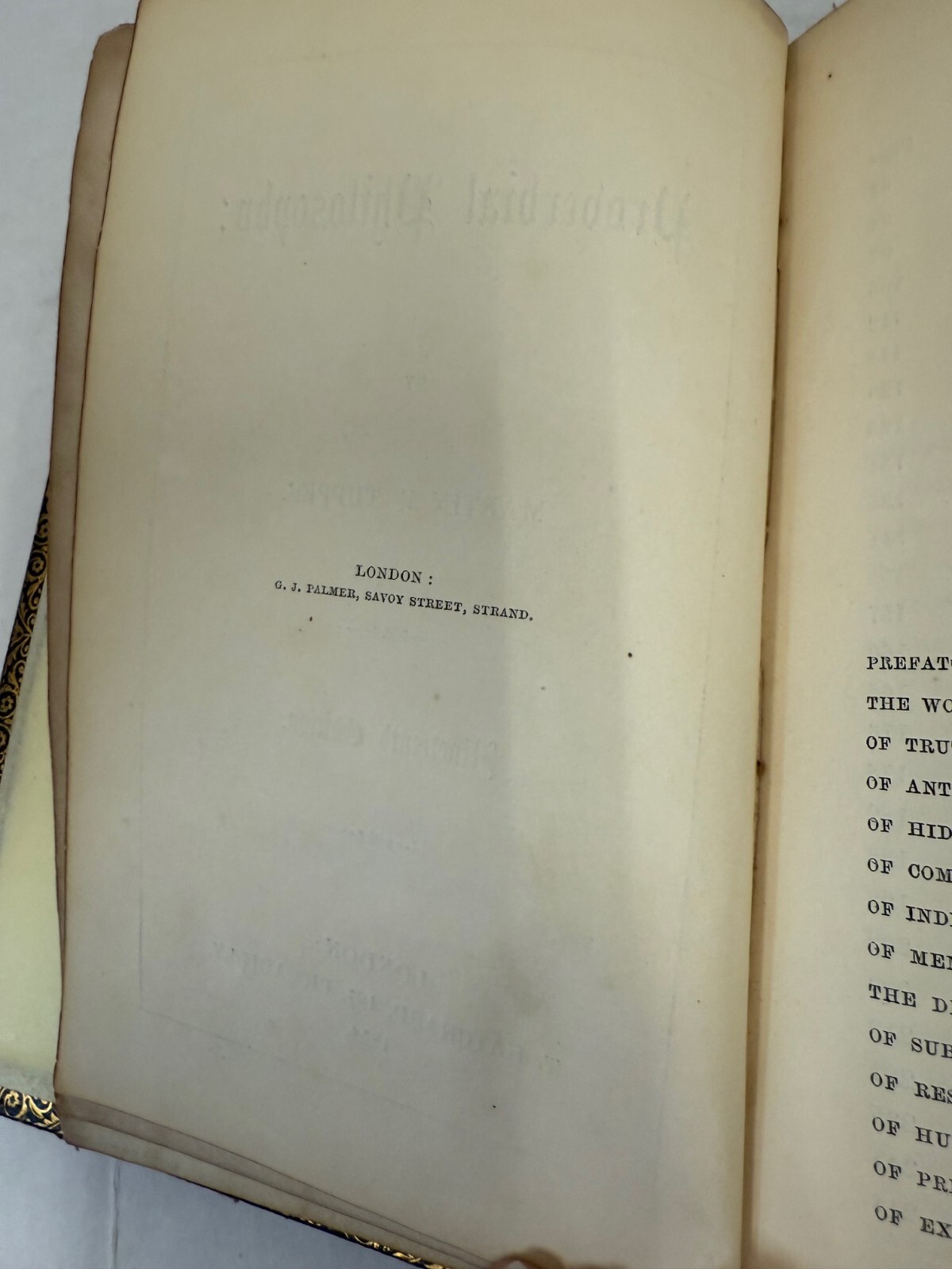 PROVERBIAL PHILOSOPHY, 1854