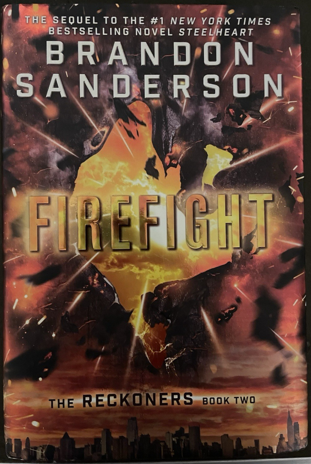 Firefight- The Reckoners by Brandon Sanderson (2015, Hardcover 1st Ed. 1st)- New