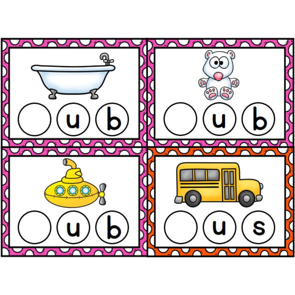 CVC Words (with answer) 5 sets 252 pages – preschool kindergarten
