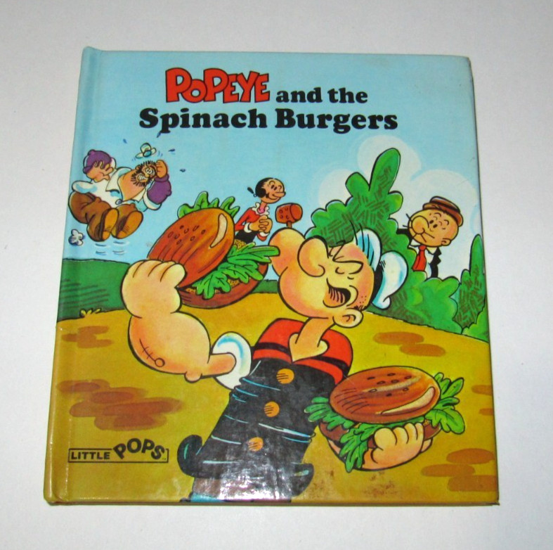 Popeye and the Spinach Burgers HB Little Pops vintage pop-up book 1981