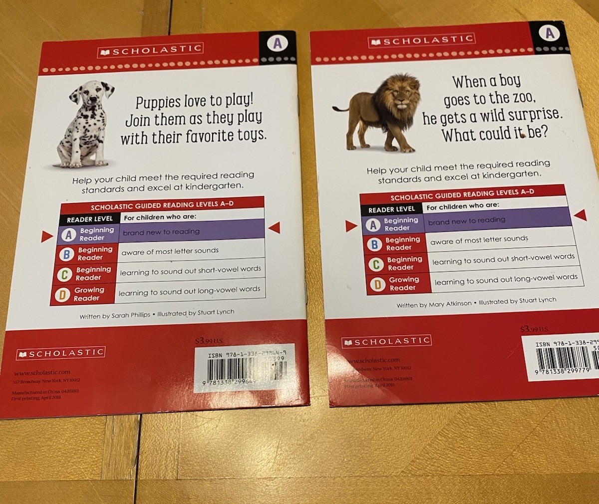Set Of 8 (4 Level A, 4 Level B) Scholastic Make Believe Ideas Kids Books