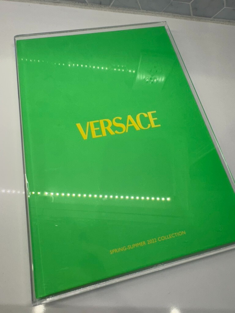 Versace SPRING-SUMMER 2022 COLLECTION Catalog Look Book Womens Men Runway Coffee