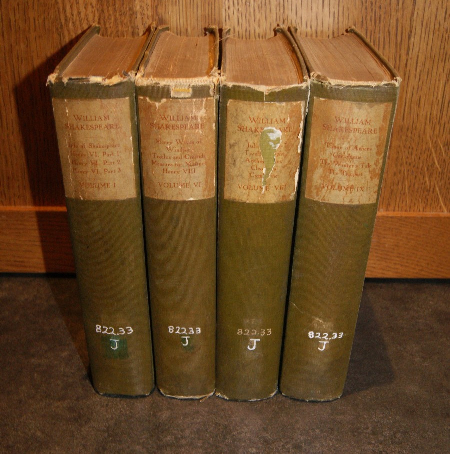 1909 “The Works of William Shakespeare” Edition de Luxe 4 Volumes #841 of 1000
