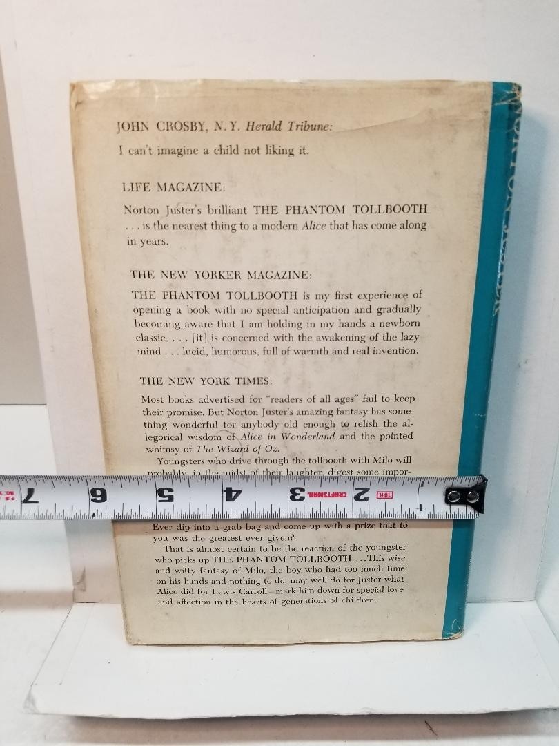 The Phantom Tollbooth by Norton Juster 1st Edition 1961 Hardcover Dust Jacket