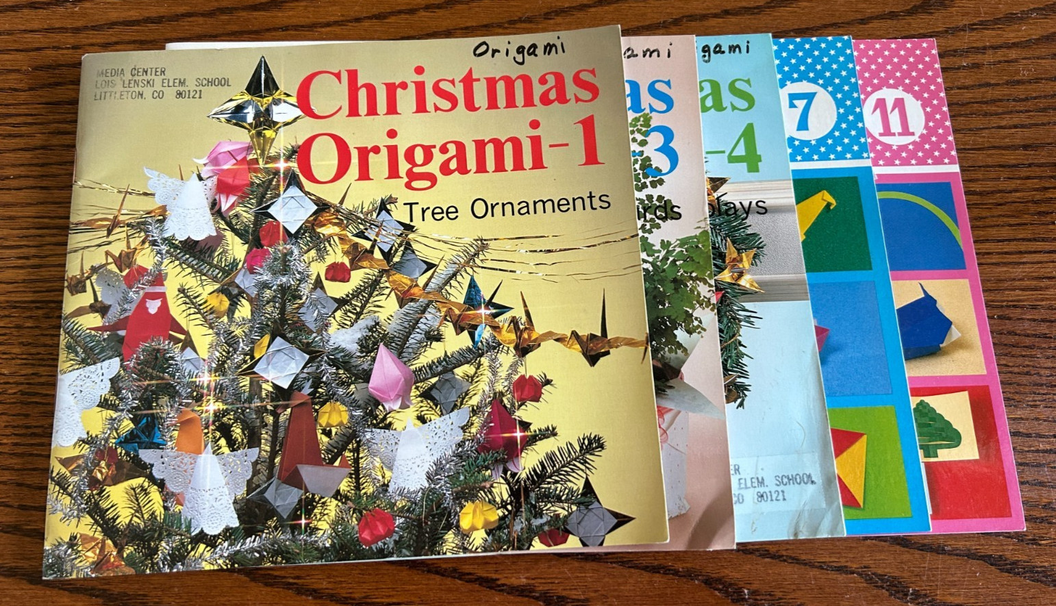 Lot of 5 Origami Books 1, 3, 4, 7, 11 Printed in Japan 1985+ Vintage