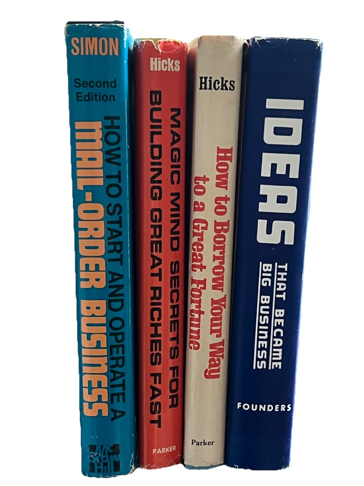 Tyler Hicks Book Lot Parker Publishing Wealth Success Mail order Business 4 Book