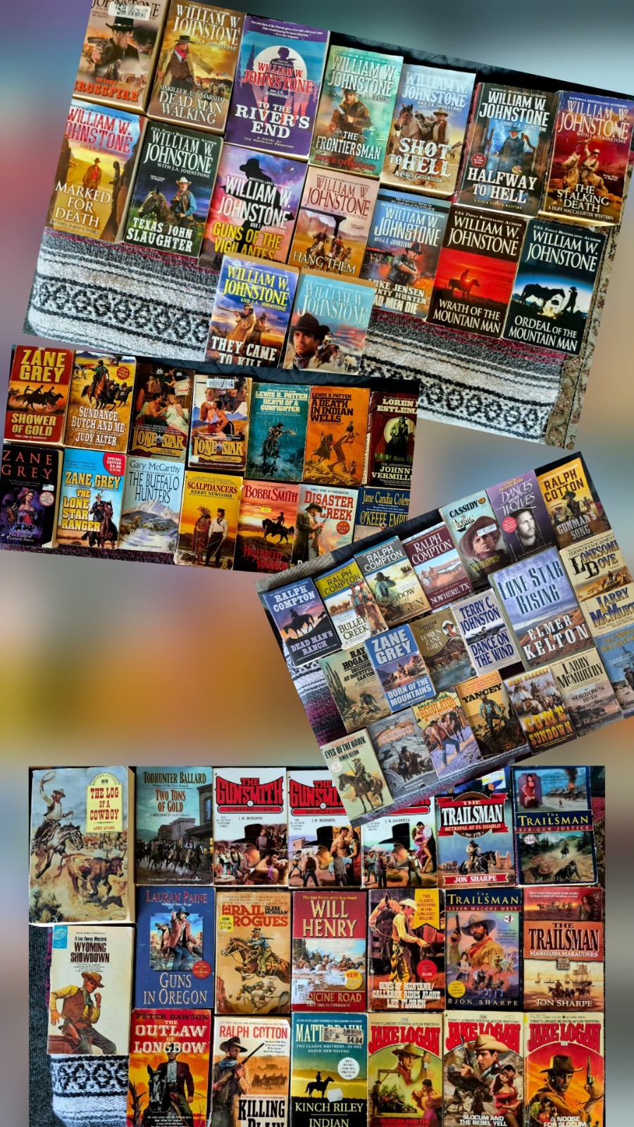 Western Paperback Novels-YOU PICK the TITLE-Most Vintage-Create Your Own Lot