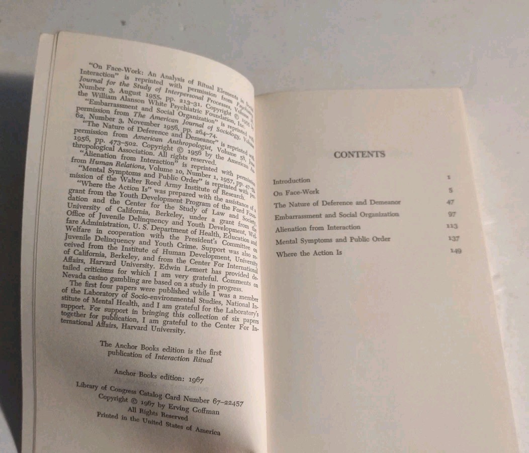 Erving Goffman-Interaction Ritual-Psychology-Interactions-Relations-Sociology.