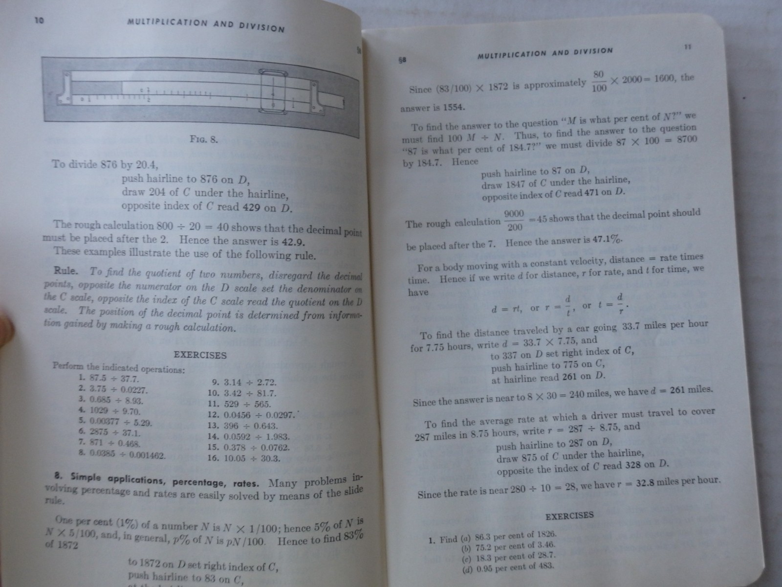 K + E Slide Rule Manual Log Log Decitrig No. 4081 1955 Vintage Booklet
