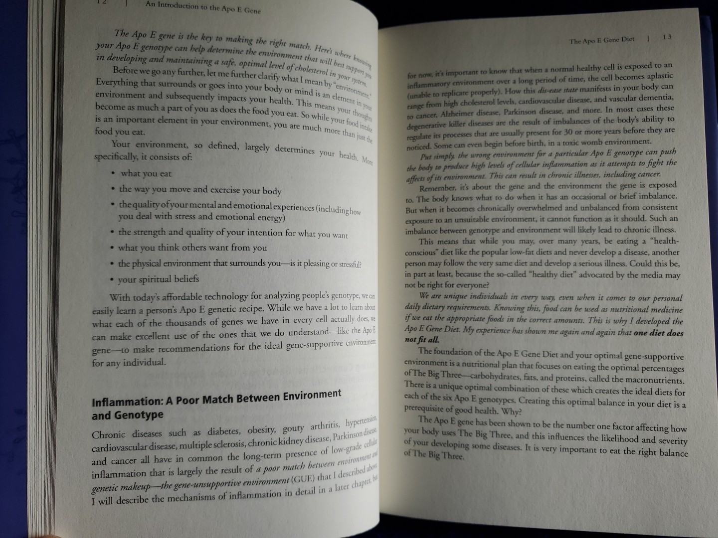 The APO E Gene Diet by Pamela McDonald — 1st Edition Hardcover (2007)