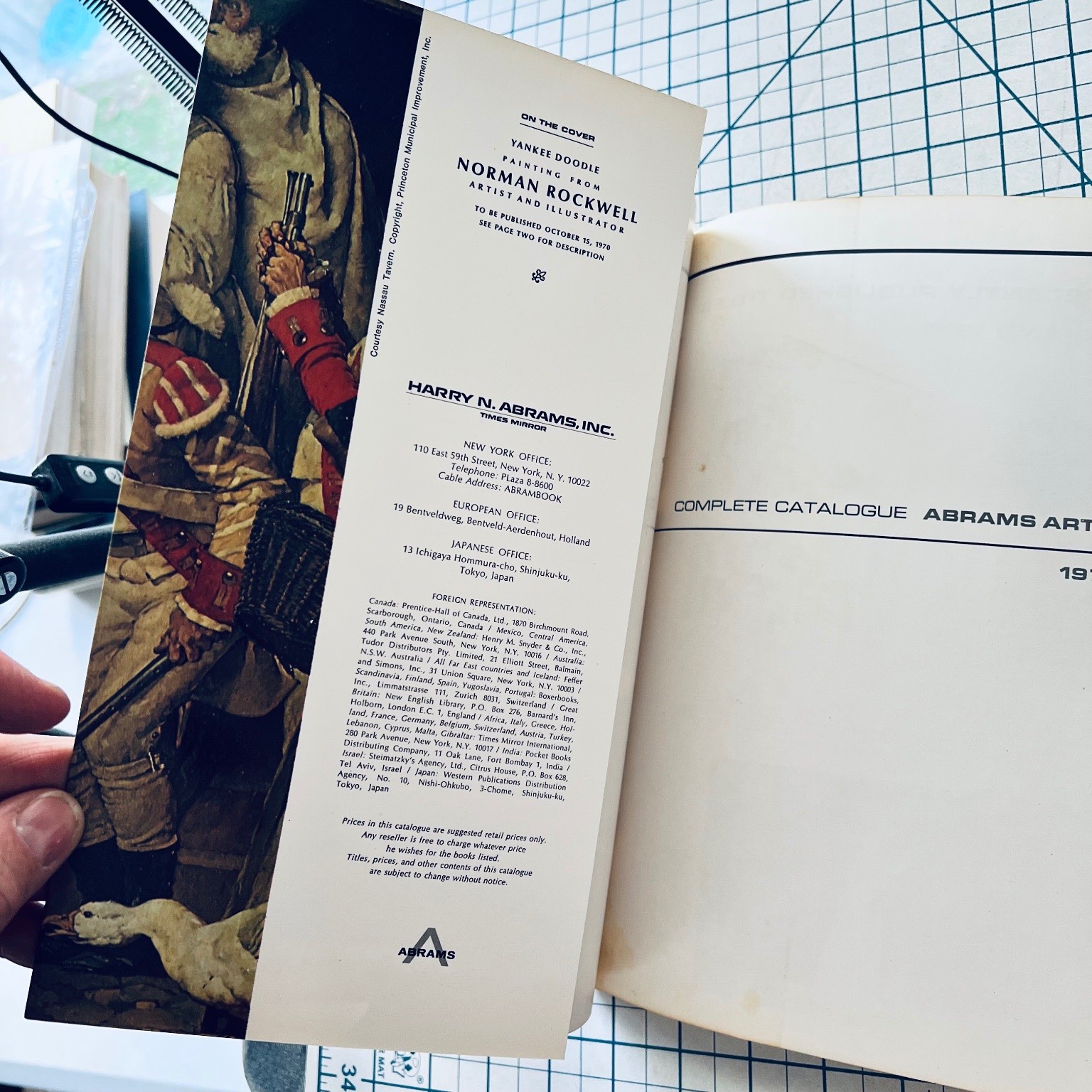 Abrams Art Books Complete Catalogue 1970-71 Norman Rockwell Moon Landing Vintage