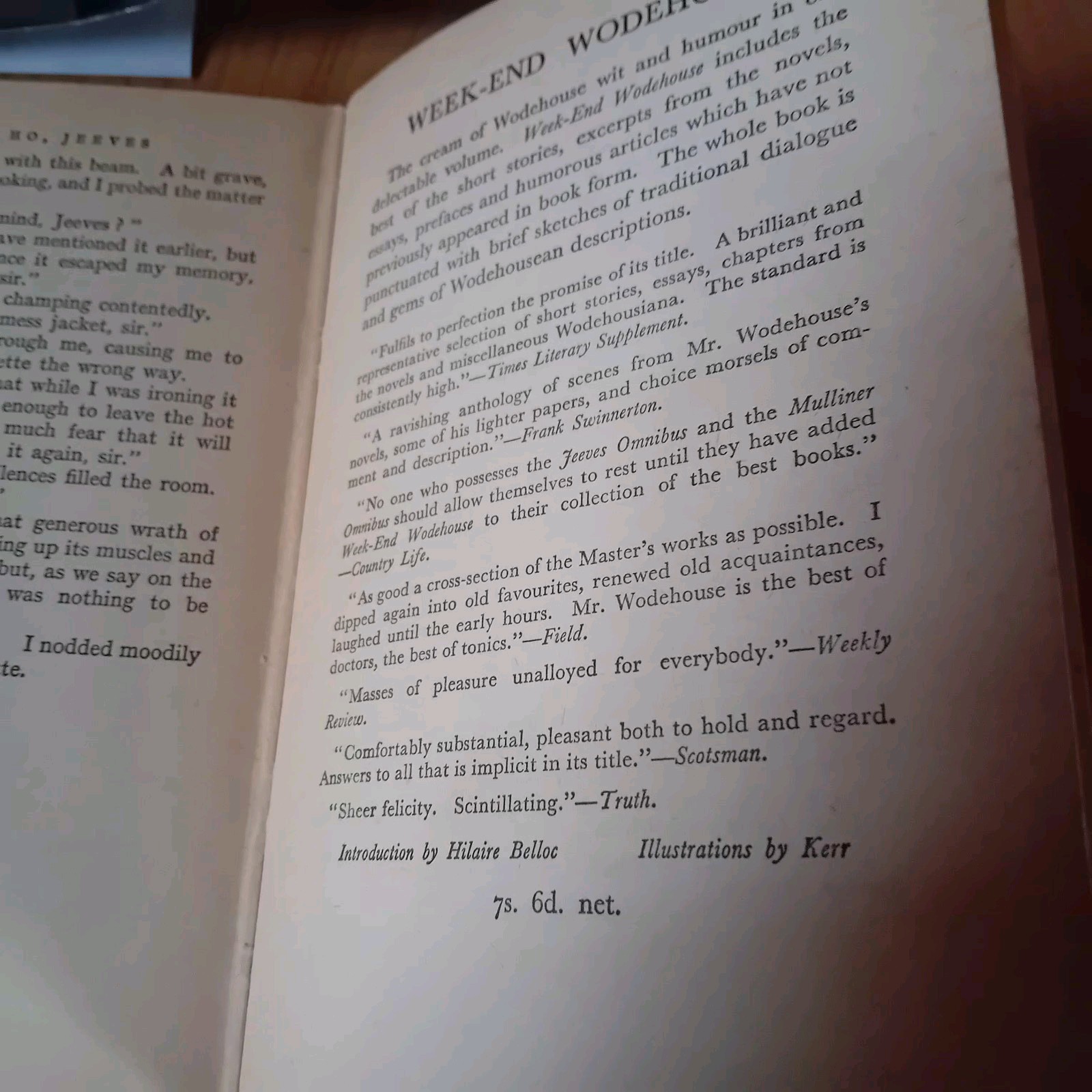 P.G.Wodehouse Right Ho,Jeeves Fifth Print 1940s Facsimile D/W Herbert Jenkins VG